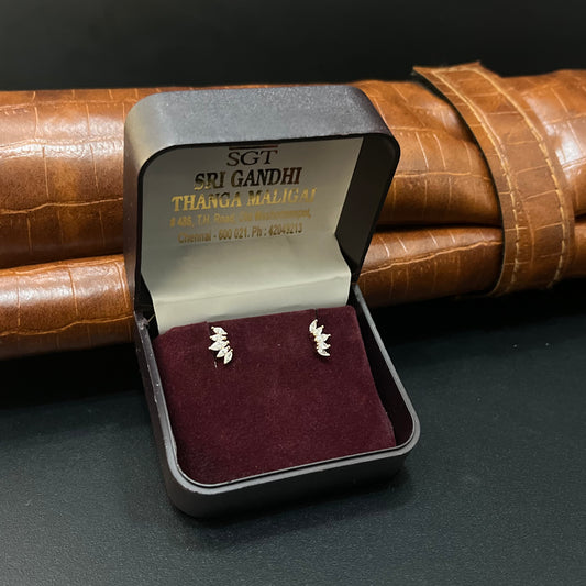 Silver Second Studs Nayanthara Classic Rosegold