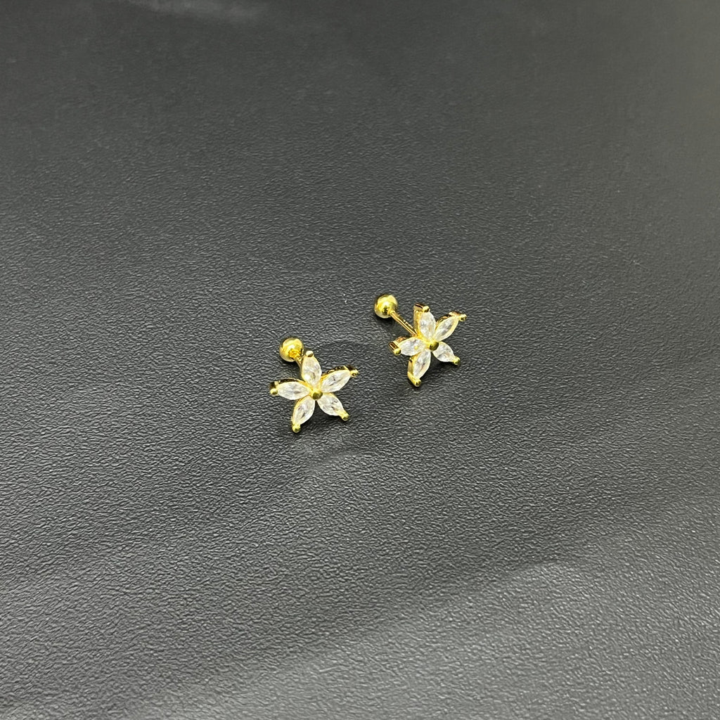 Silver Ladies Second stud Flower G 925