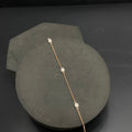 Silver Ladies Bracelet Floral Stone Line Rose Gold M01 925