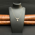 Silver Ladies Pendant Chain Elegant Petal Blossom Drop Rose Gold 925