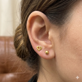 Gold Second stud Heart Casting
