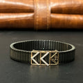 Silver Mens Flexible Bracelet Arrow OM 925