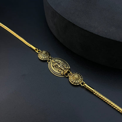 Silver Thali Sarad Meenakshmi Amman Antique Finished