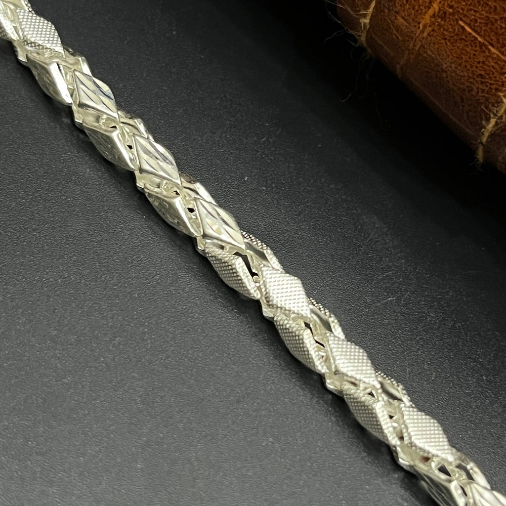Silver Mens Chain Premium Kathli Cut MatDisc Editon M01 925