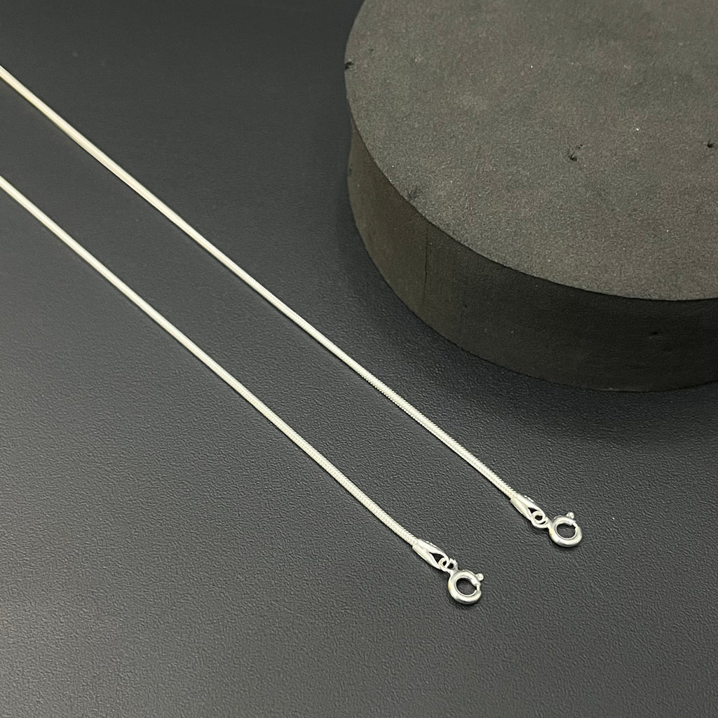 Silver Chain Anklet (slim snake chain)