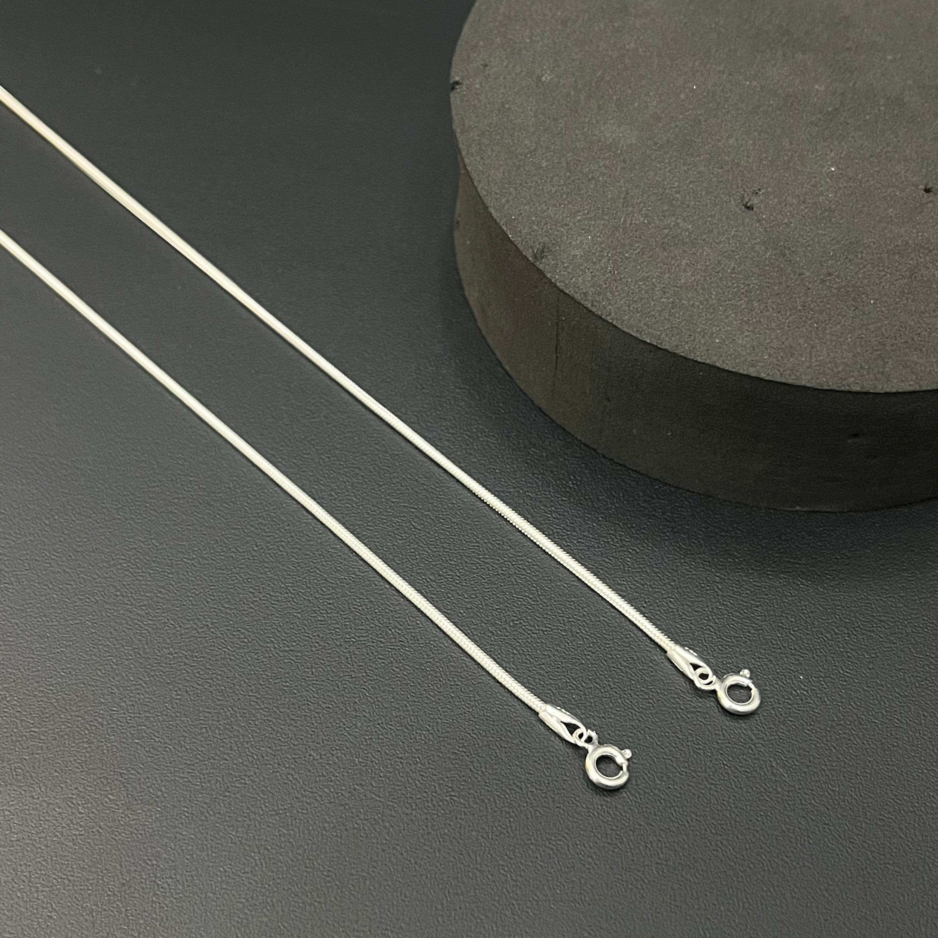 Silver Chain Anklet (slim snake chain)