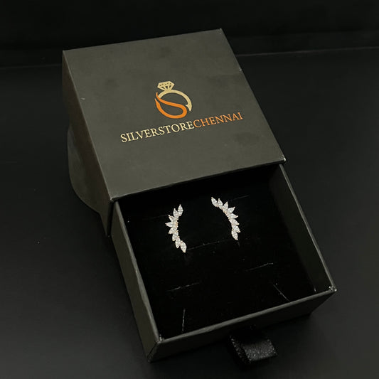 Silver Ear Cuff C Zicron Rosegold