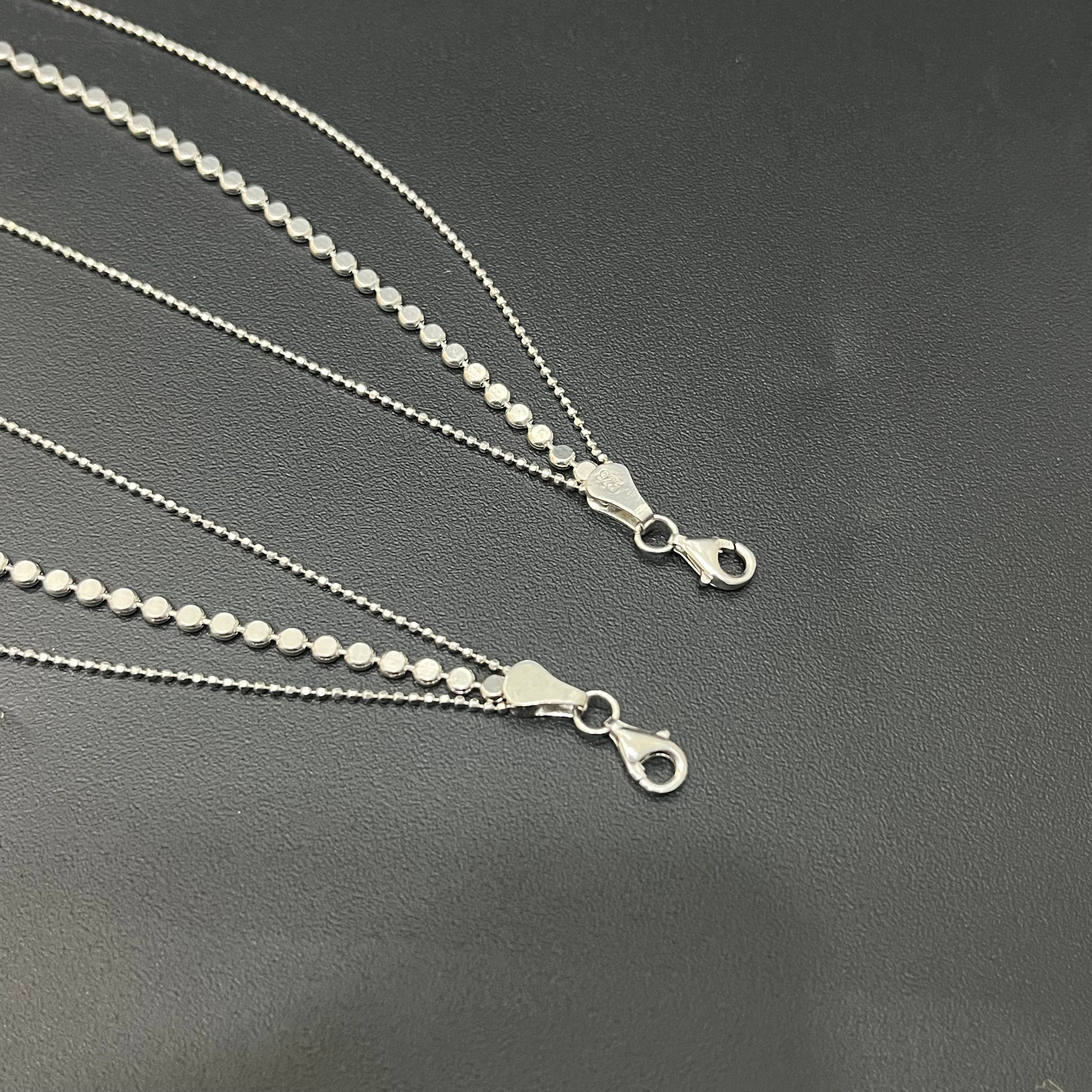 Silver Ladies Anklet 3 Lines
