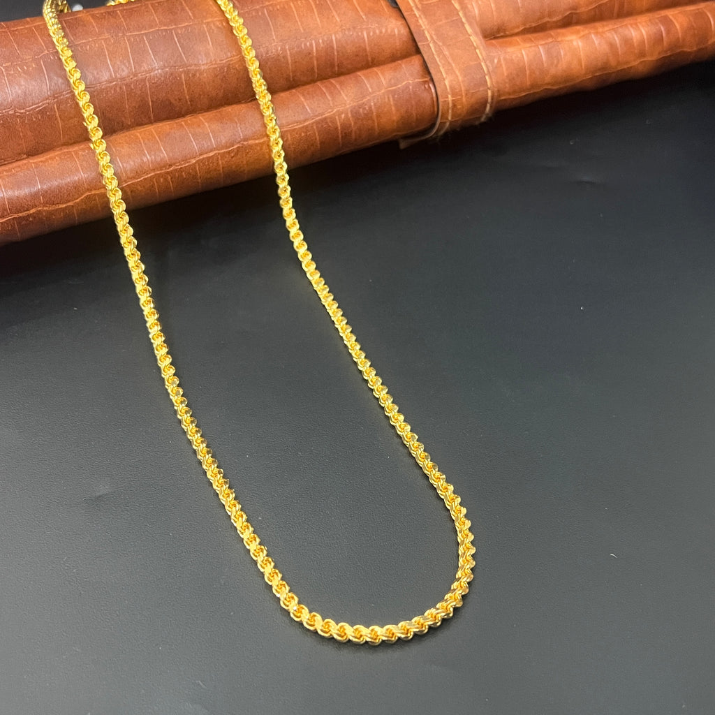Silver Thali Saradu Plain Muruku Gold Finish  925