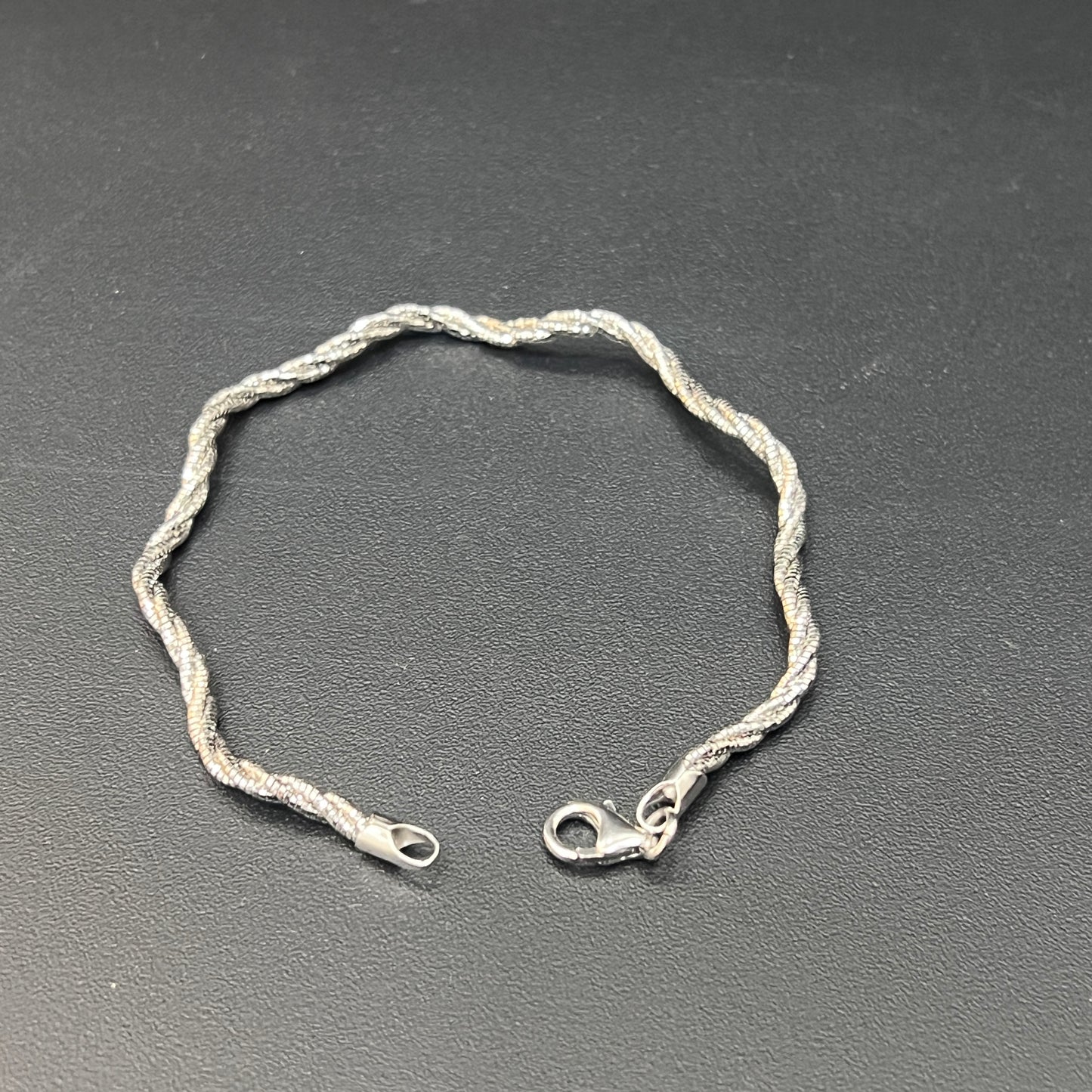 Silver Ladies Bracelet Italian Zig zag Kada/Bracelet