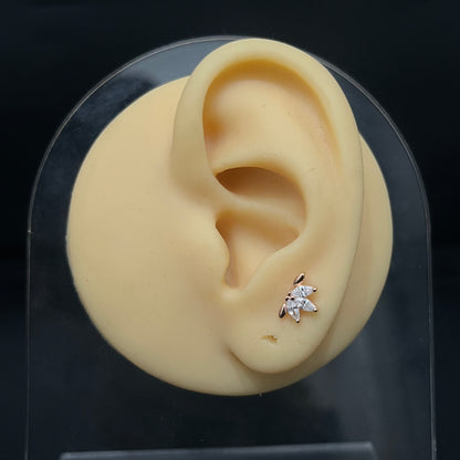 Silver Second Studs Sparks Rosegold