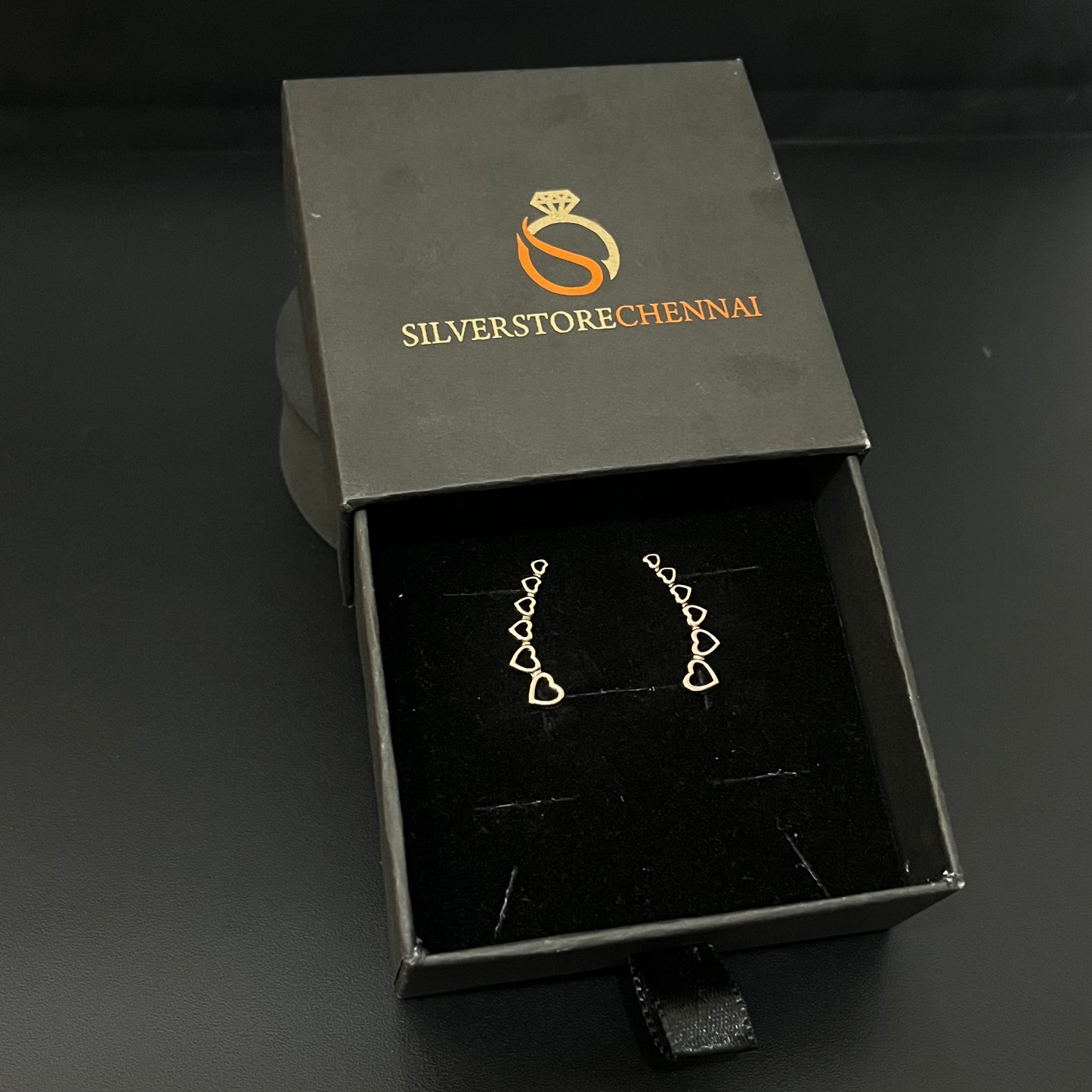 Silver Ear Cuff Heart