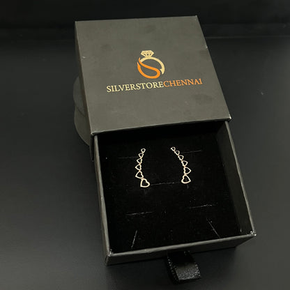 Silver Ear Cuff Heart