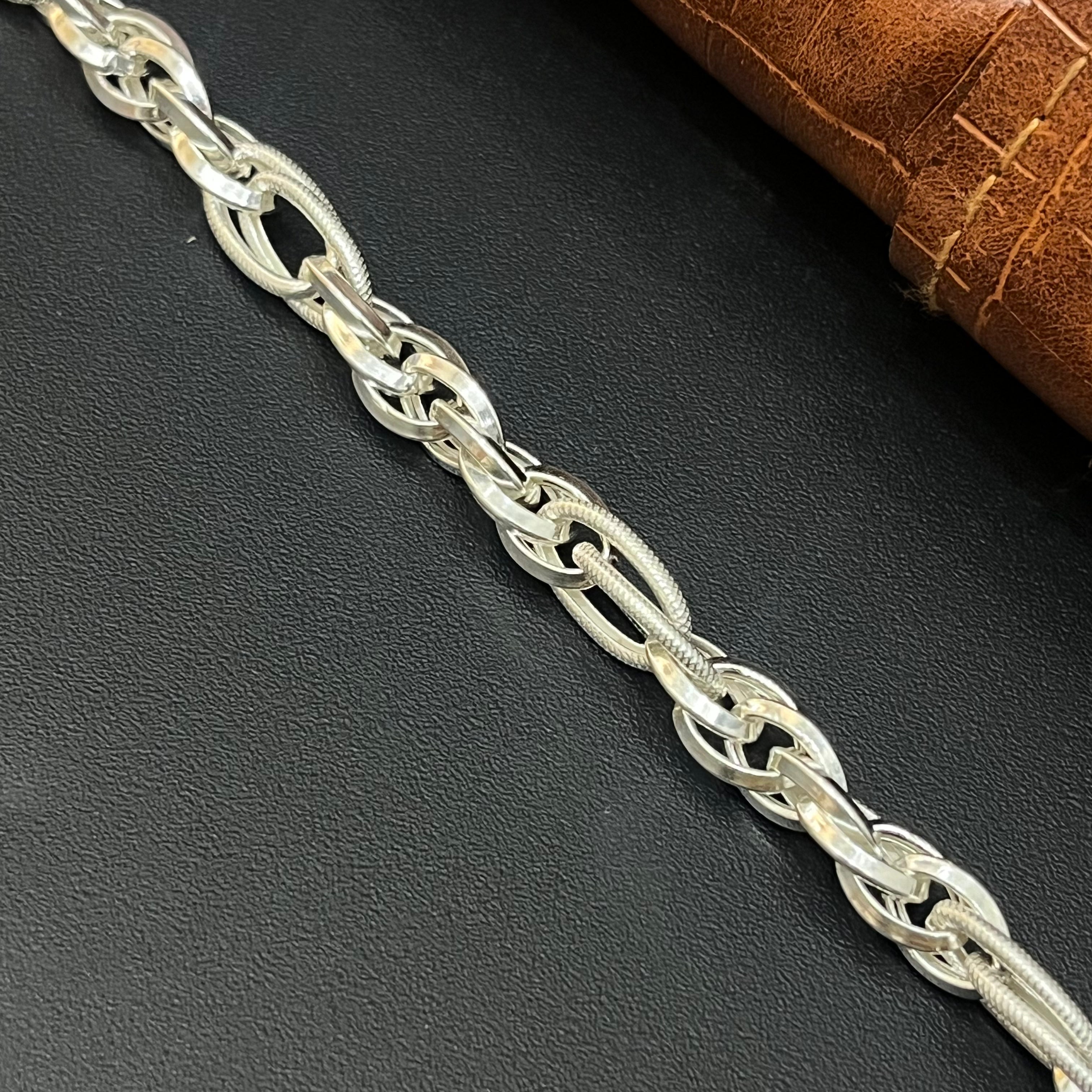 Silver Mens Bracelet Indo Italy MS03 925