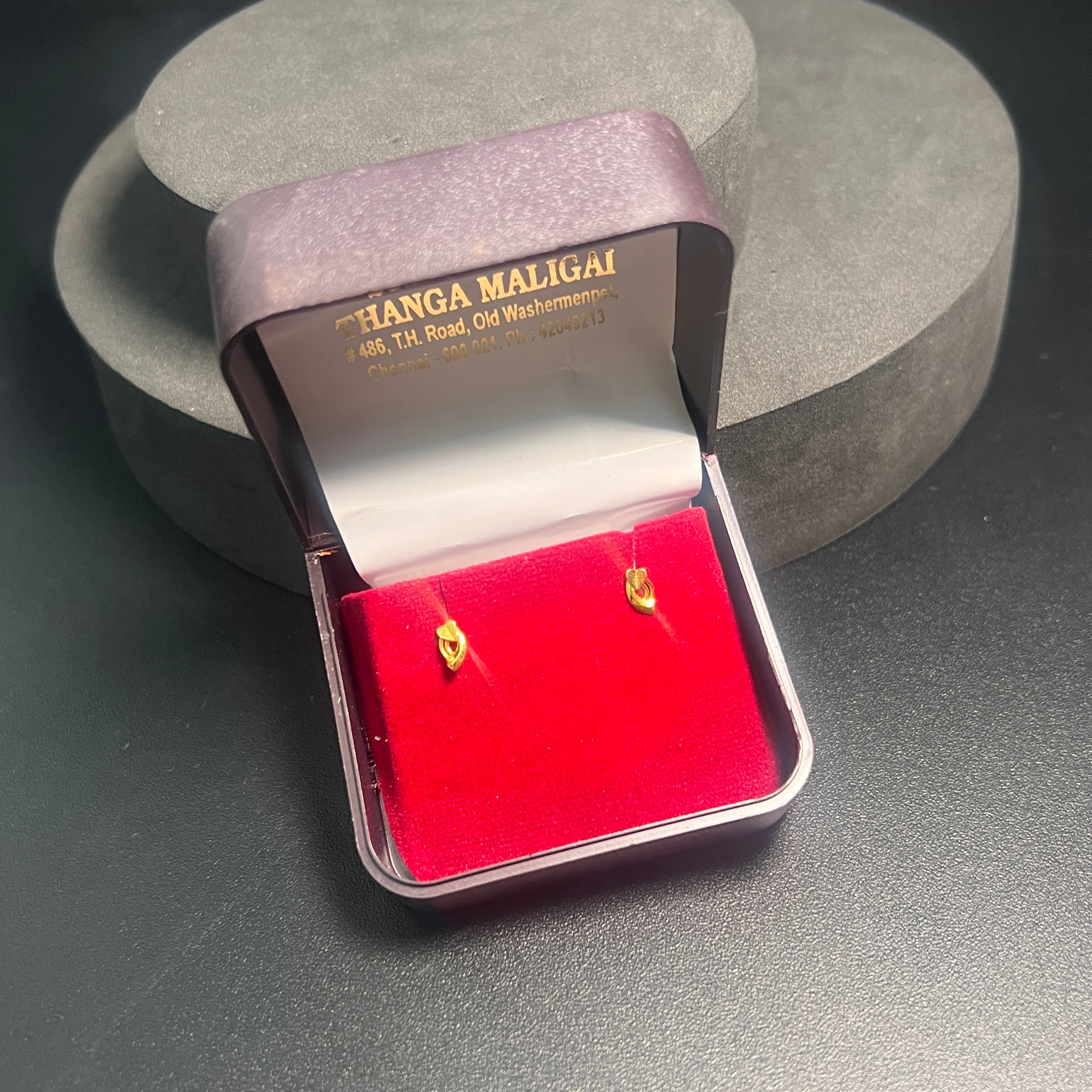 Gold Stud Heart