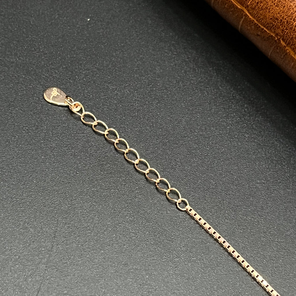 Silver Ladies Bracelet Royal Butterfly Square Charm Rose Gold 925