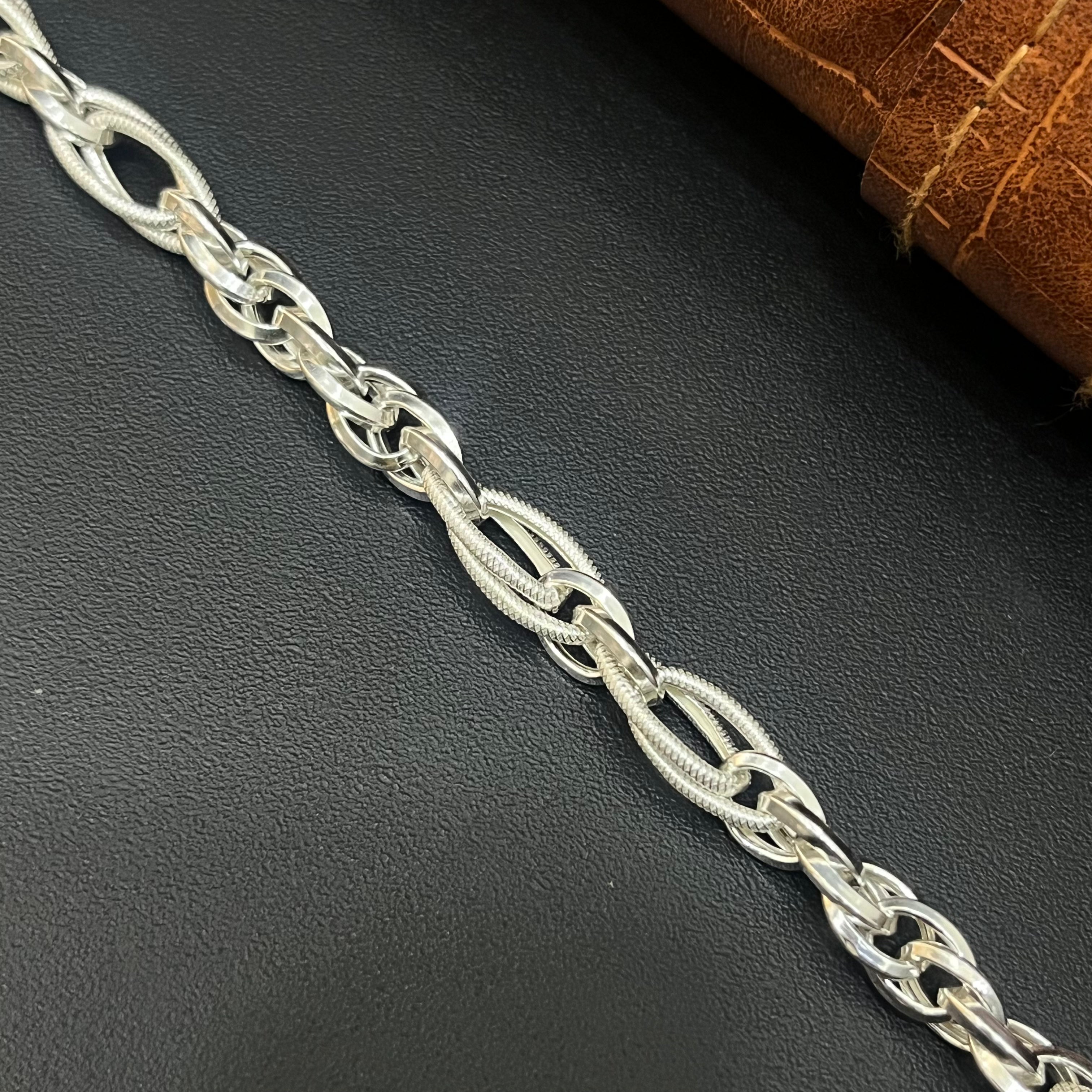 Silver Mens Bracelet Indo Italy MS01 925