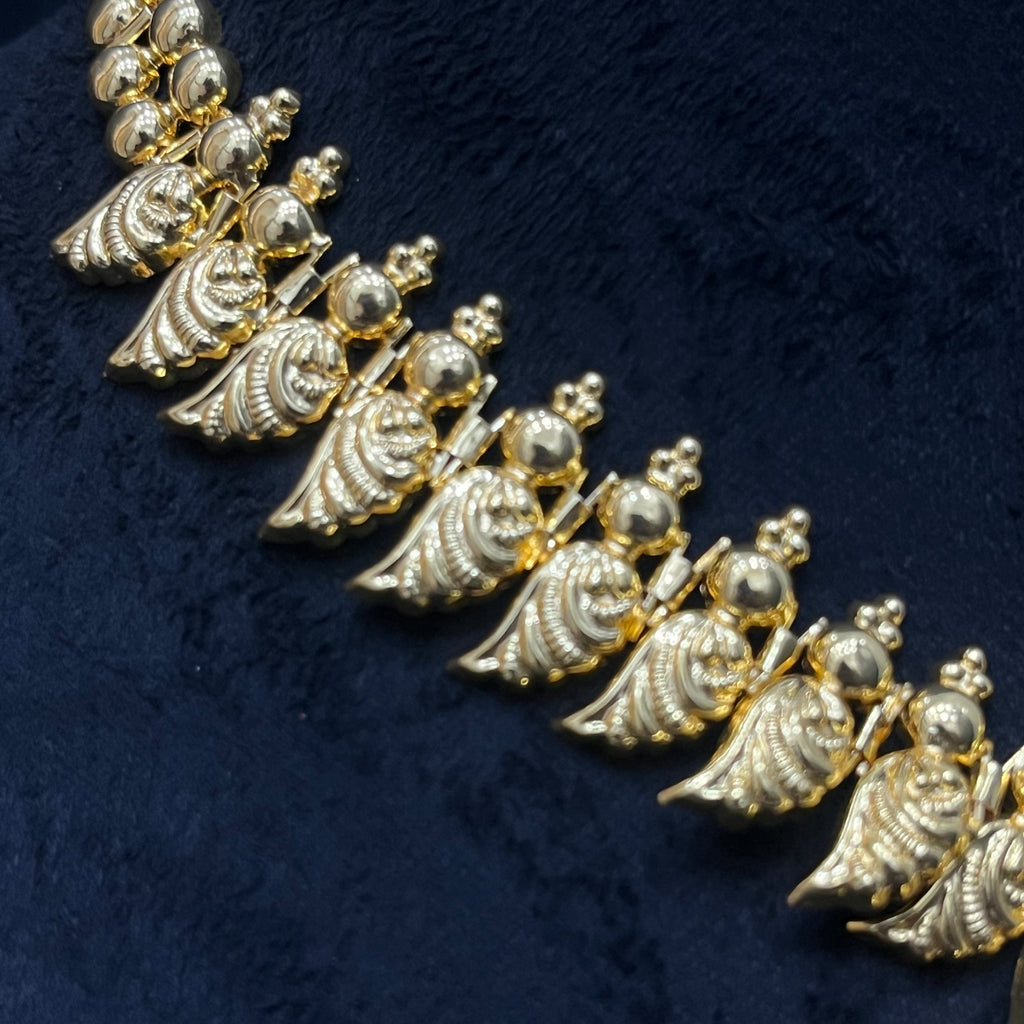 Silver Kerala Manga Necklace Gold Finished 925 KMH2