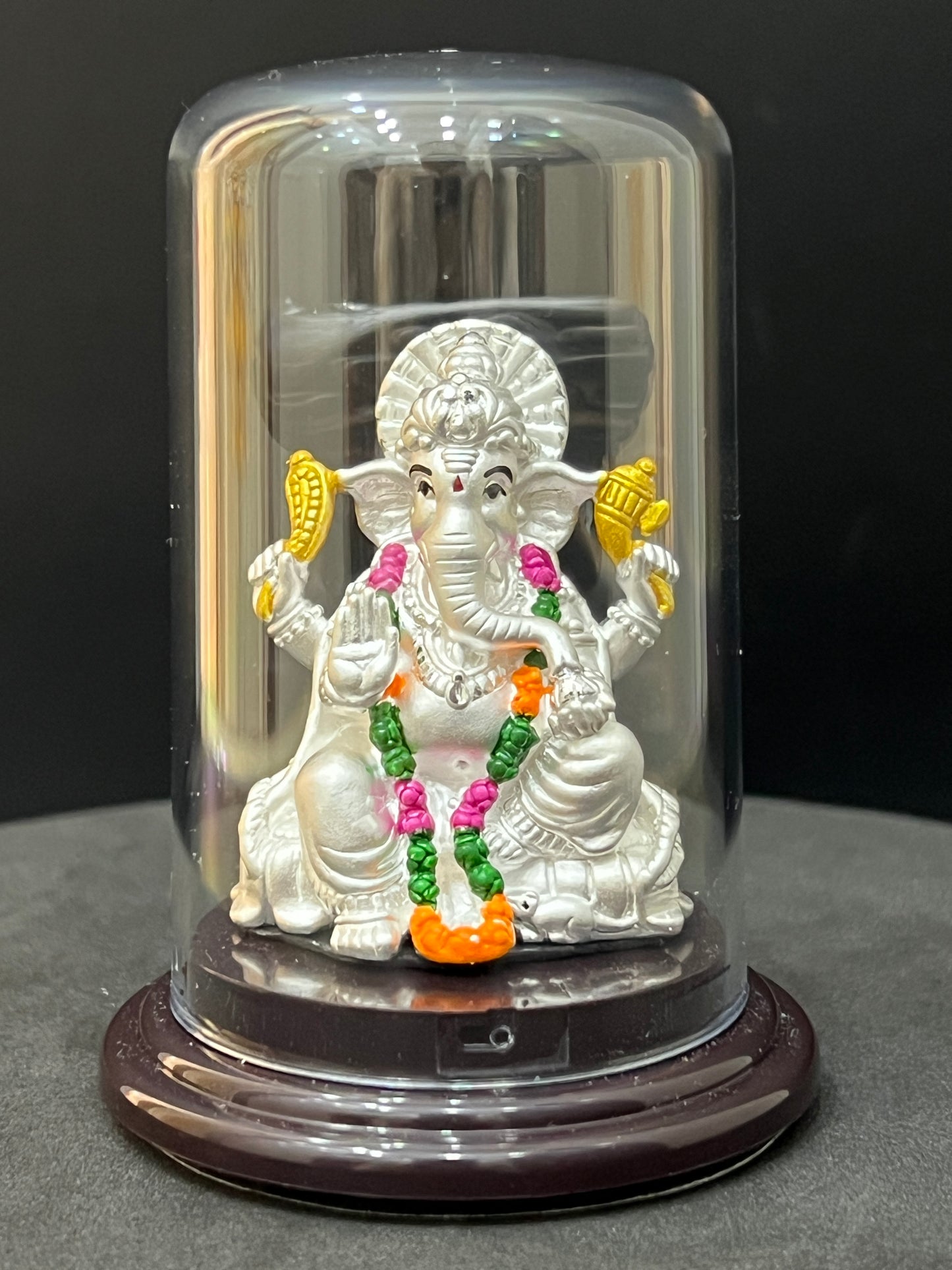 Puer Silver Ganesh Idol DS5