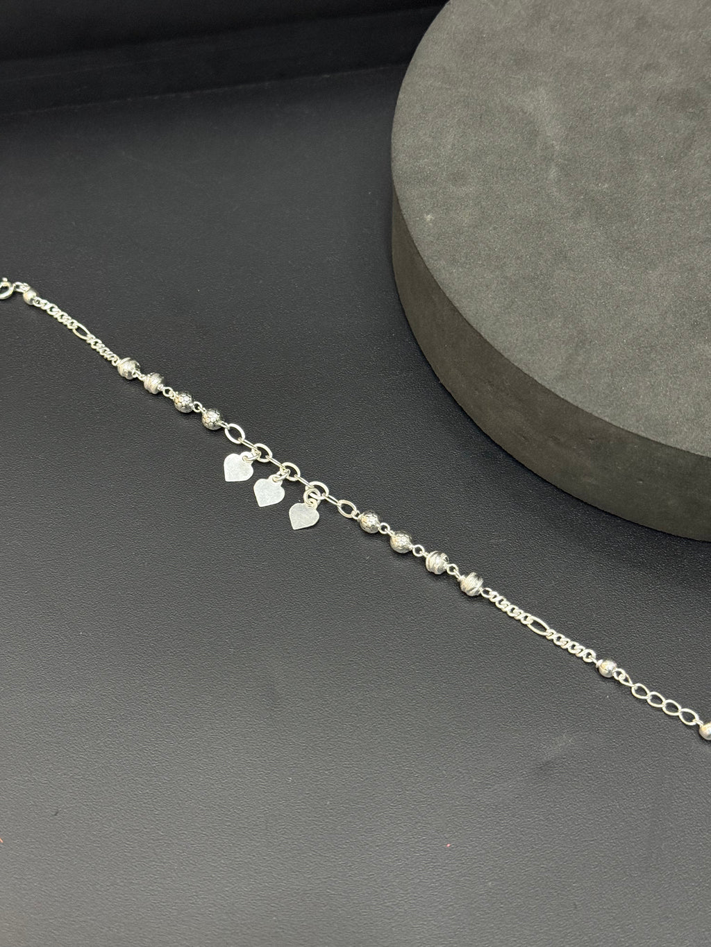 Ladies Bracelet Balls With Heart Hangings