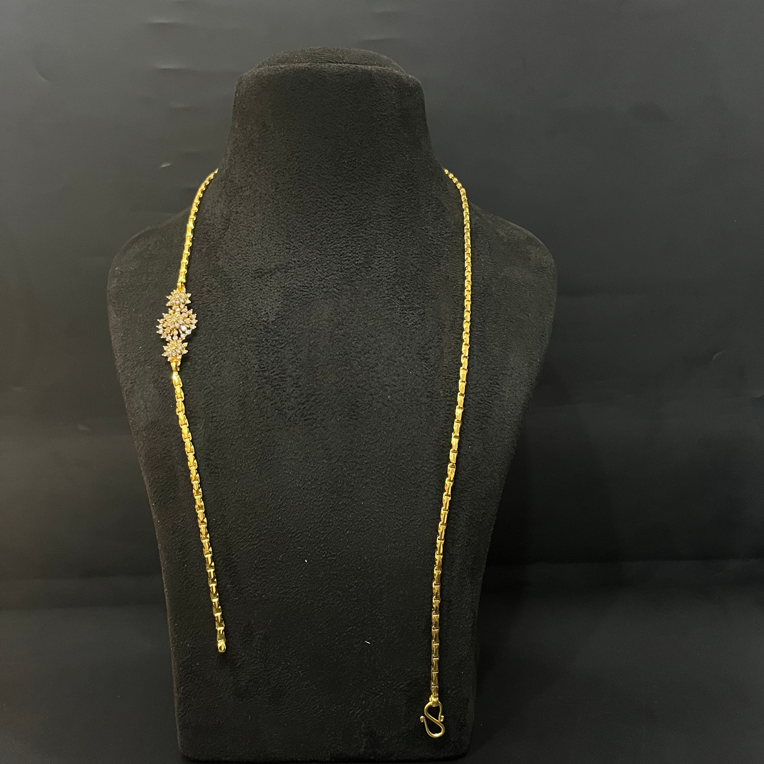 Silver Thali Sarad American Diamond Mope