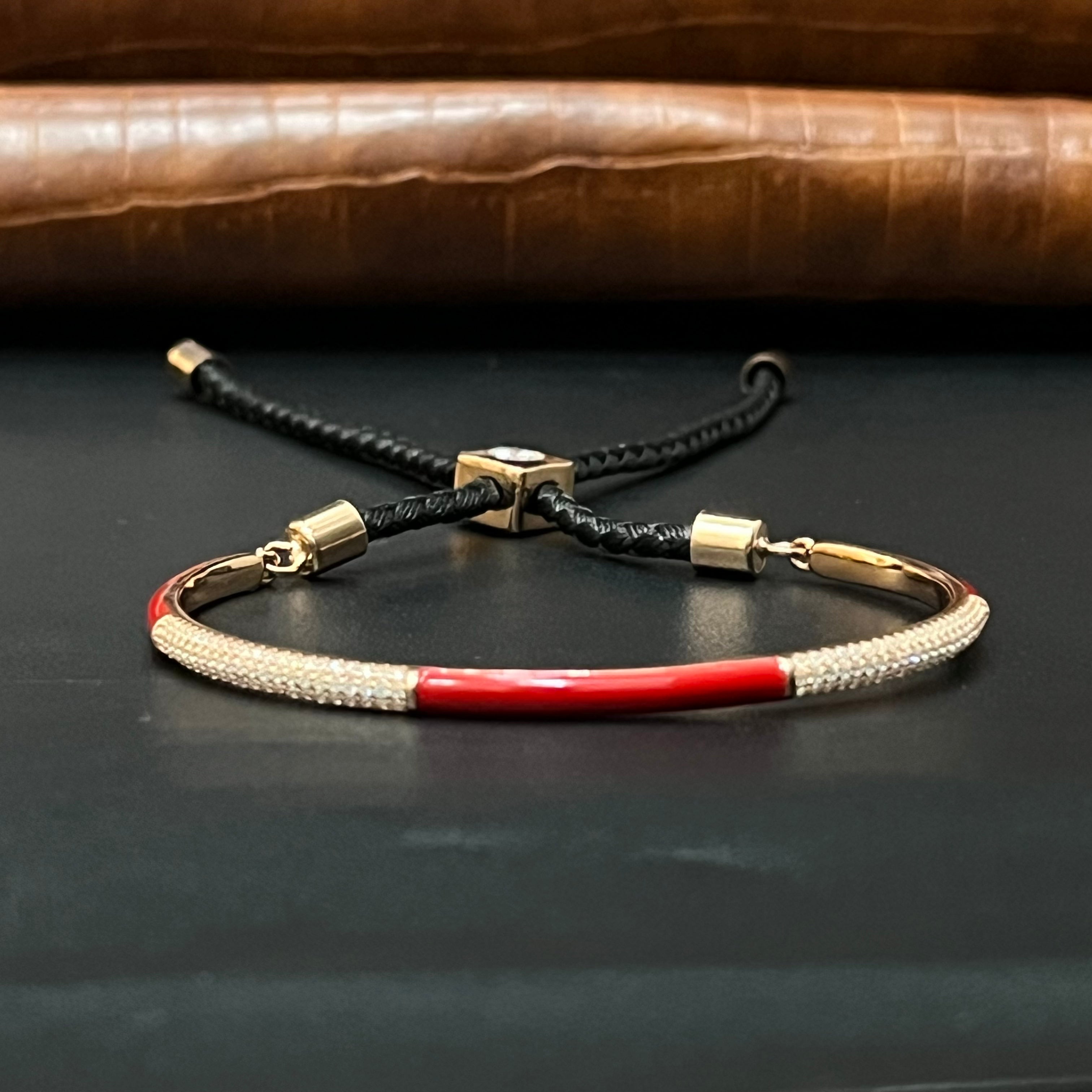 Silver Ladies Bracelet Lustor Adjustable THraed