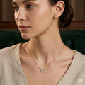 Silver Ladies Chain Eye Rosegold