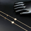 Ladies Silver Anklet Star RG