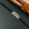 Silver Mens Flexible Band Arrow 925