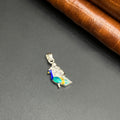 Silver Ladies Pendant Murugar Vel Peacock 925