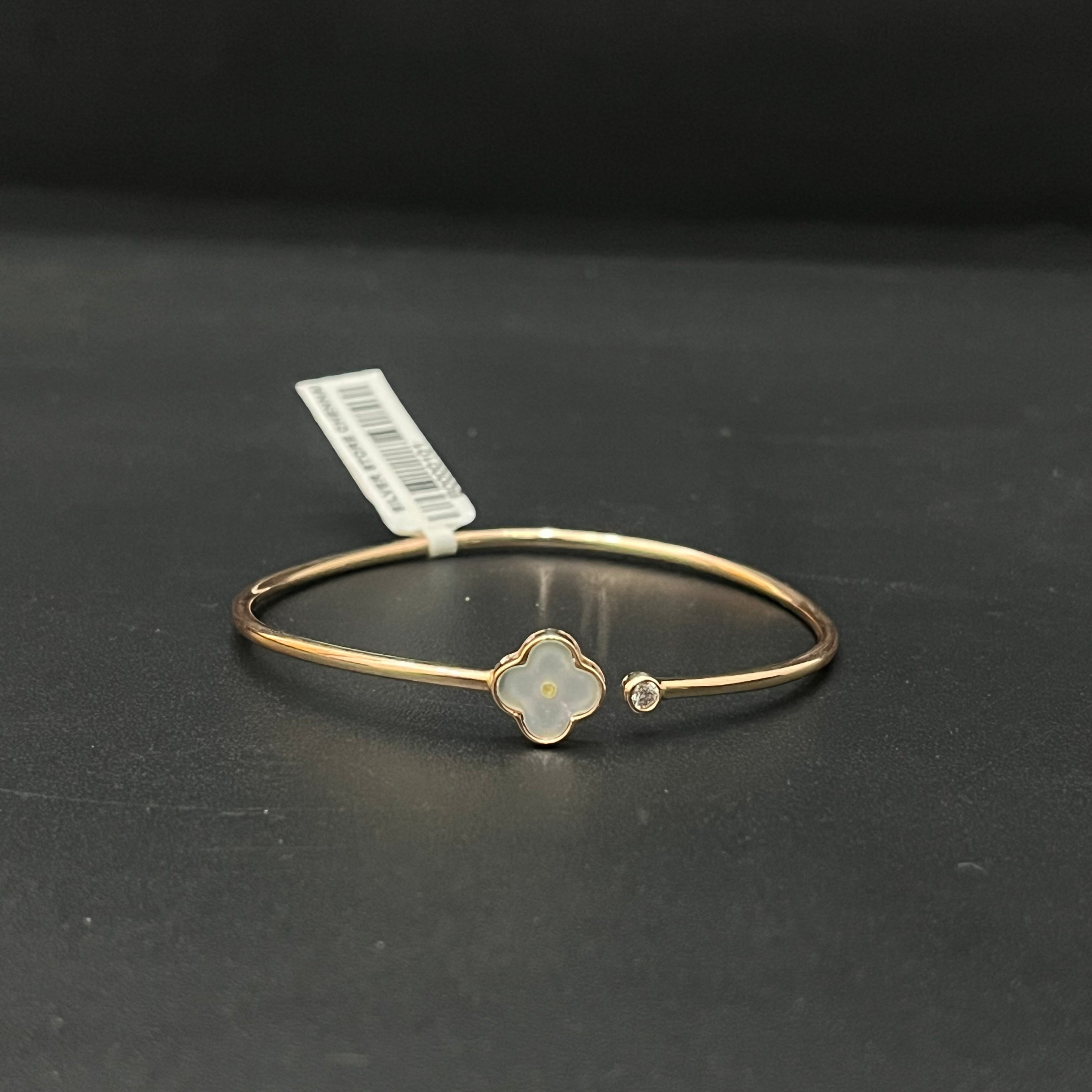 Silver ladies Kada Rosegold Clover