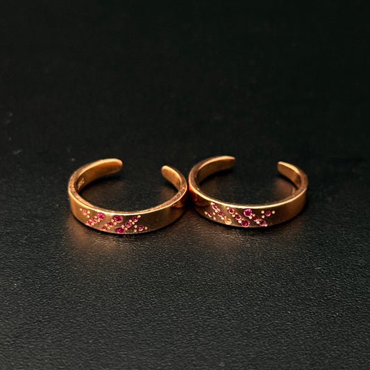 Silver Ladies Toe Rings Tiny RG