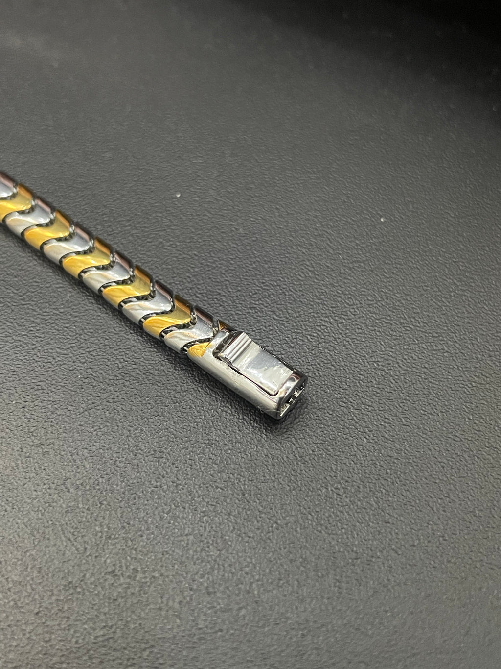 Silver Men's Bracelet Two Tone TT2 925