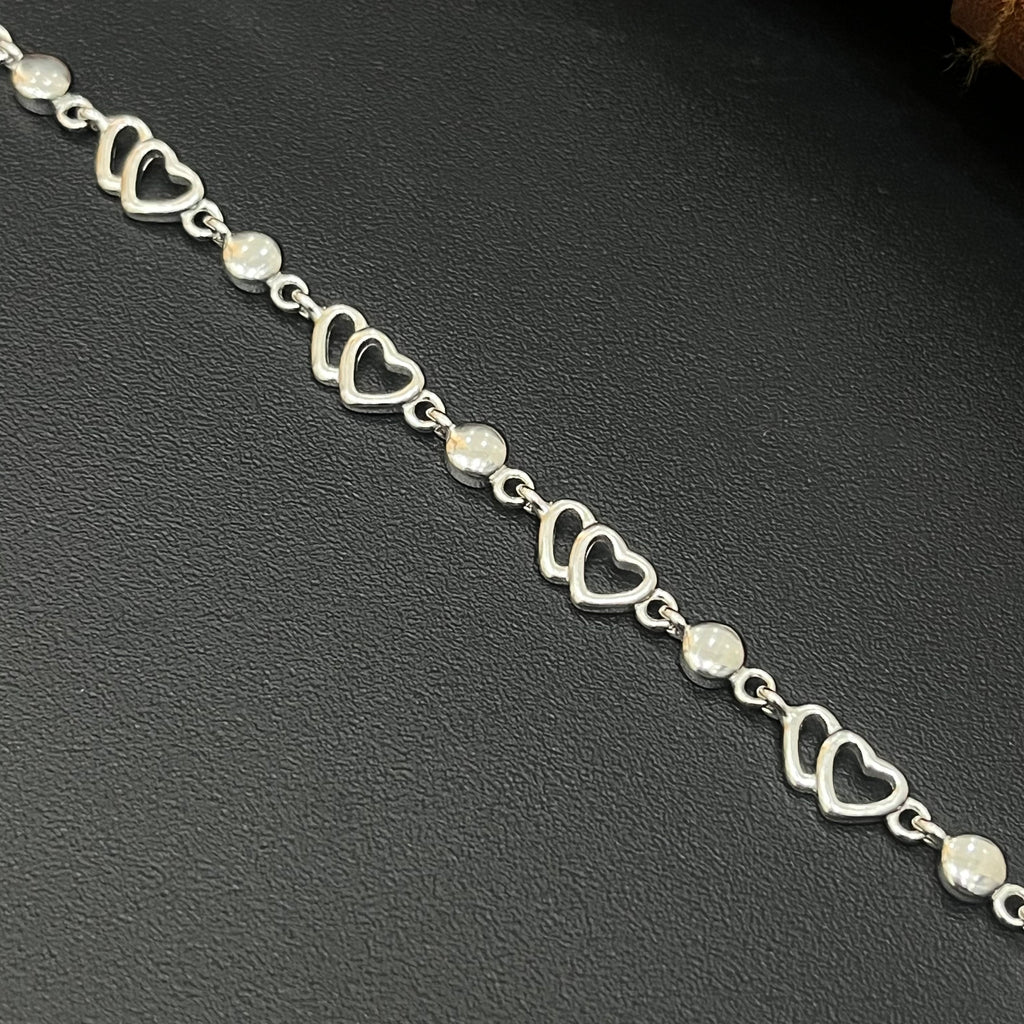Silver Ladies Bracelet Rhodium R03 925