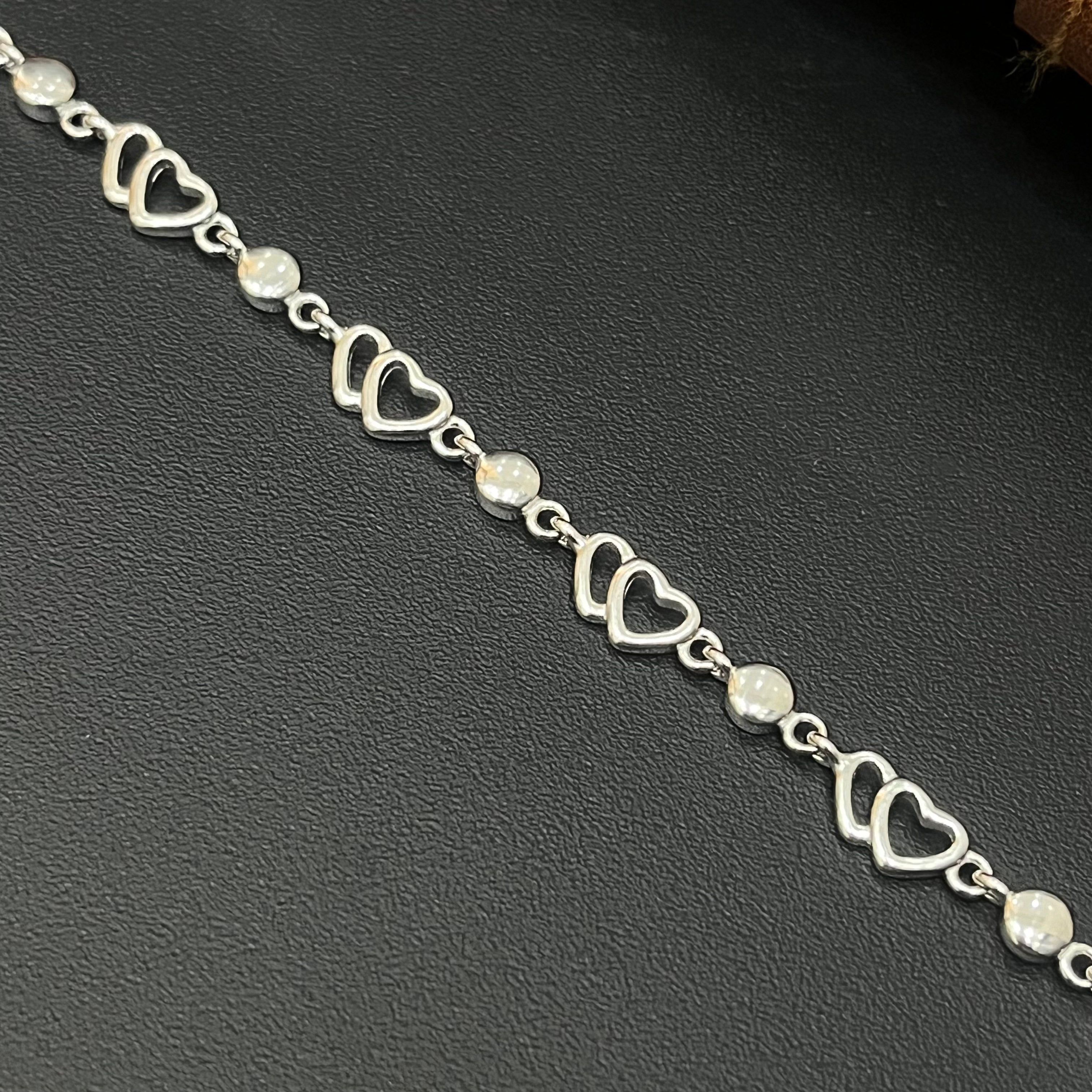 Silver Ladies Bracelet Rhodium R03 925