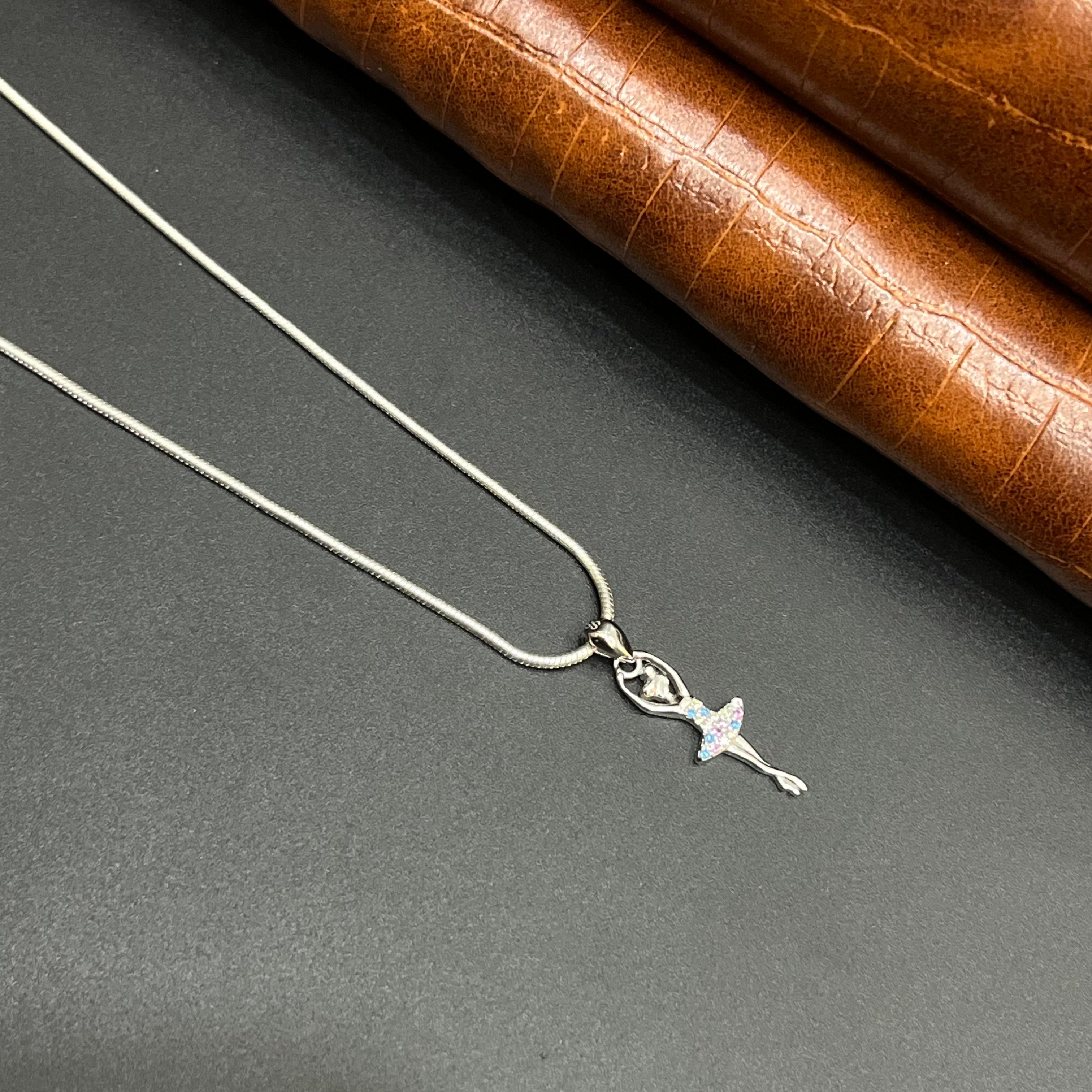 Silver Ladies Pendant Barbie Doll 925