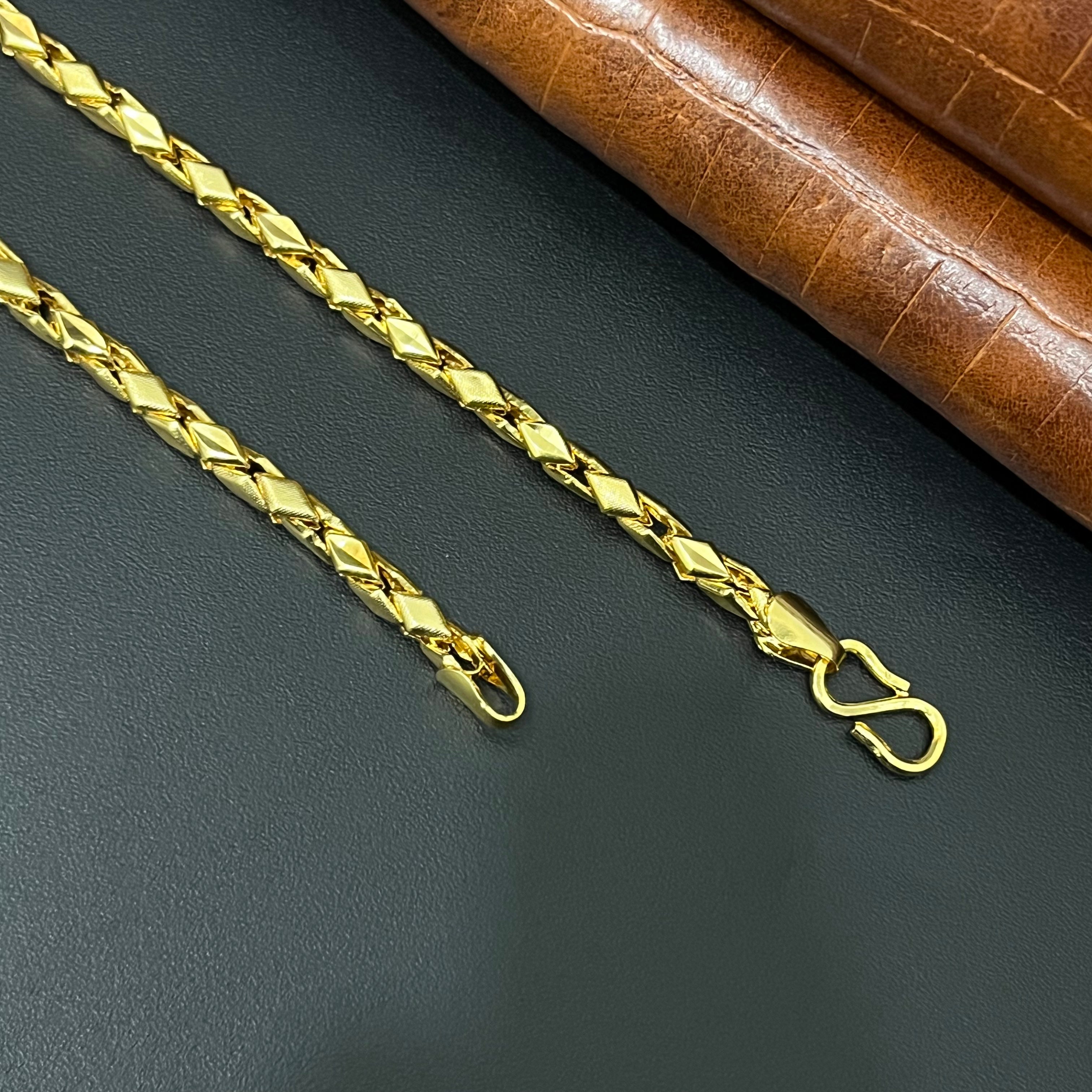 Silver Kathli Chain Gold Finished 20 inches 925