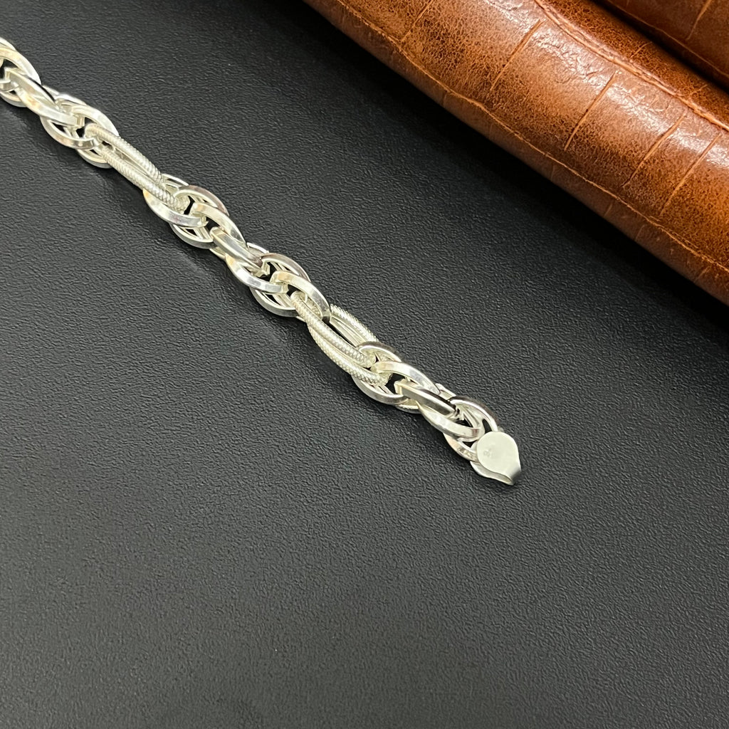 Silver Mens Bracelet Indo Italy MS03 925