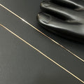 Silver Ladies Anklet Flat Box Rosegold 925