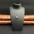 Silver Ladies Pendant Chain Solitare Disc Crystal Rose Gold 925