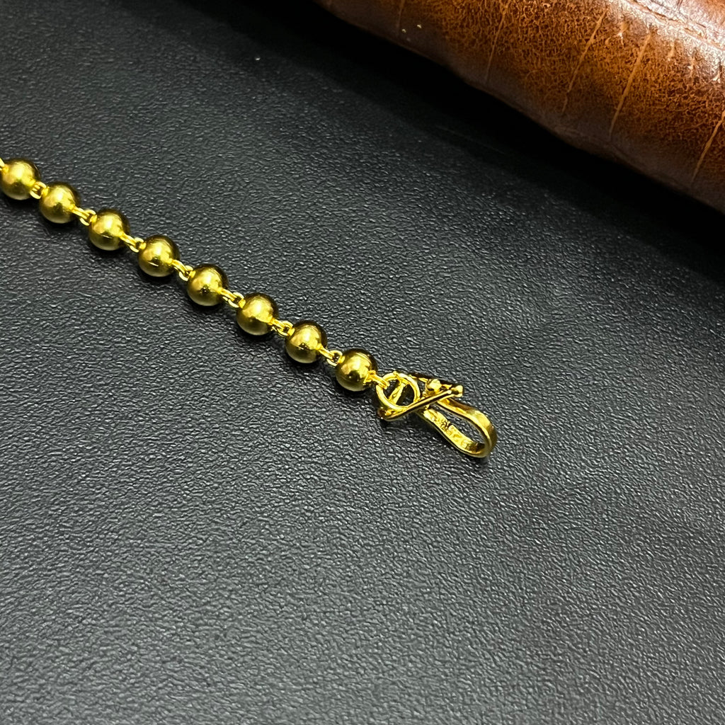 Silver Ladies Bracelet Traditional Pattern Gold Finish 925