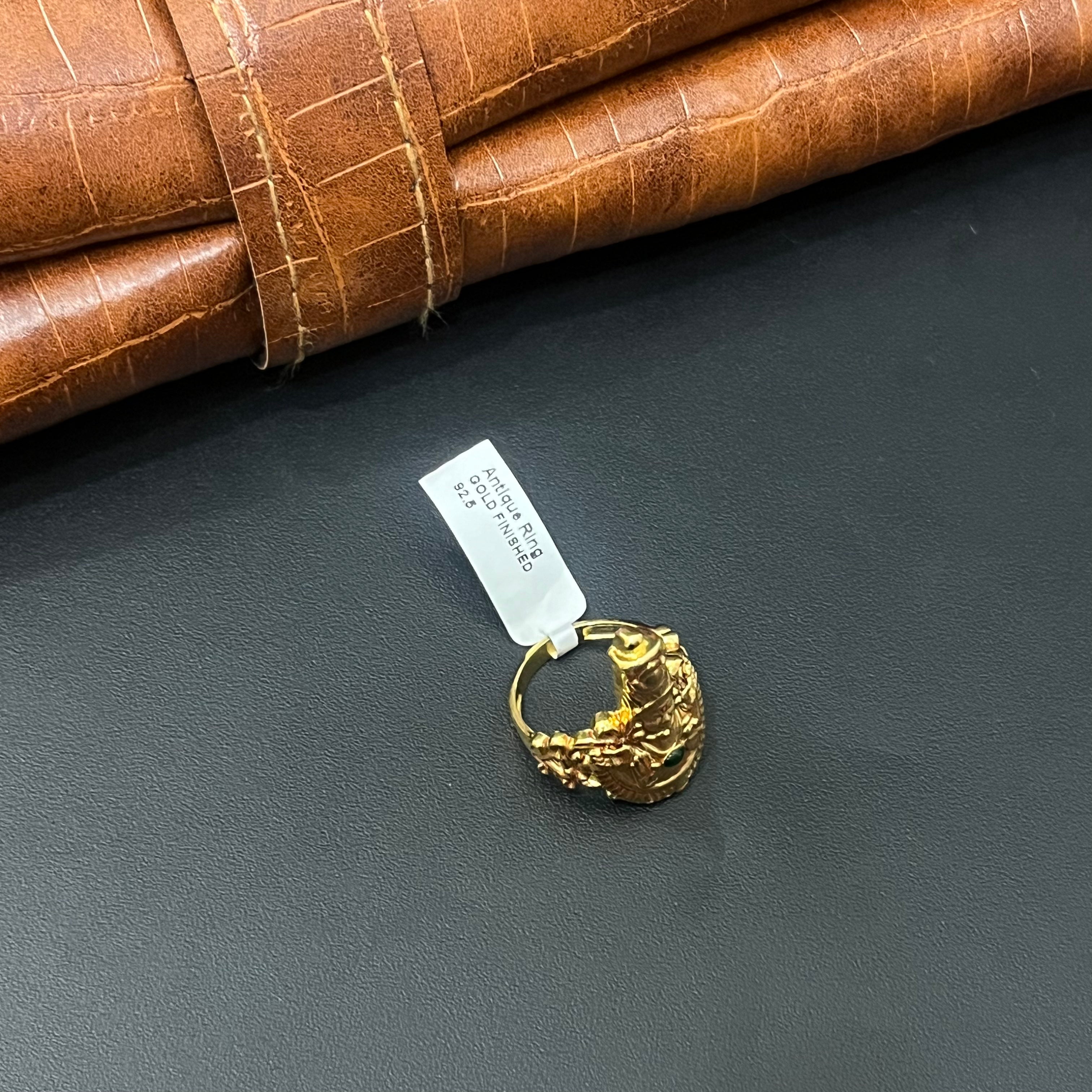 Silver Ring Tirupathi Balaji Gold Finished 925 4