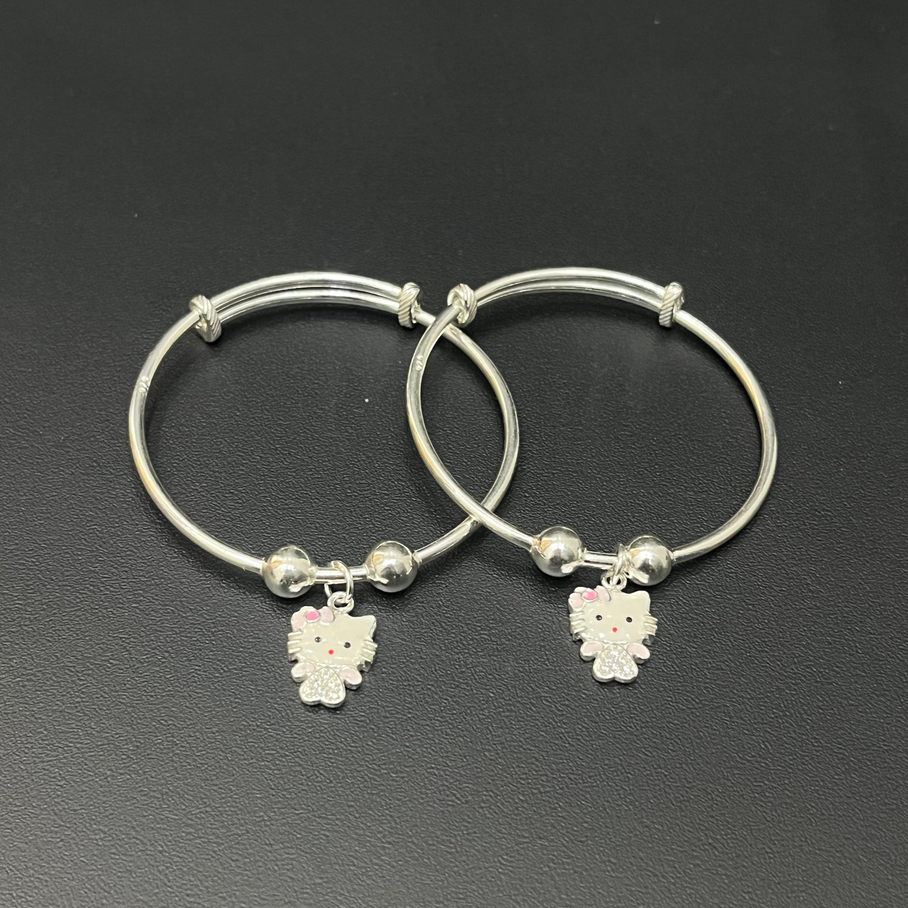 Silver Baby kada Hanging Charms Mini