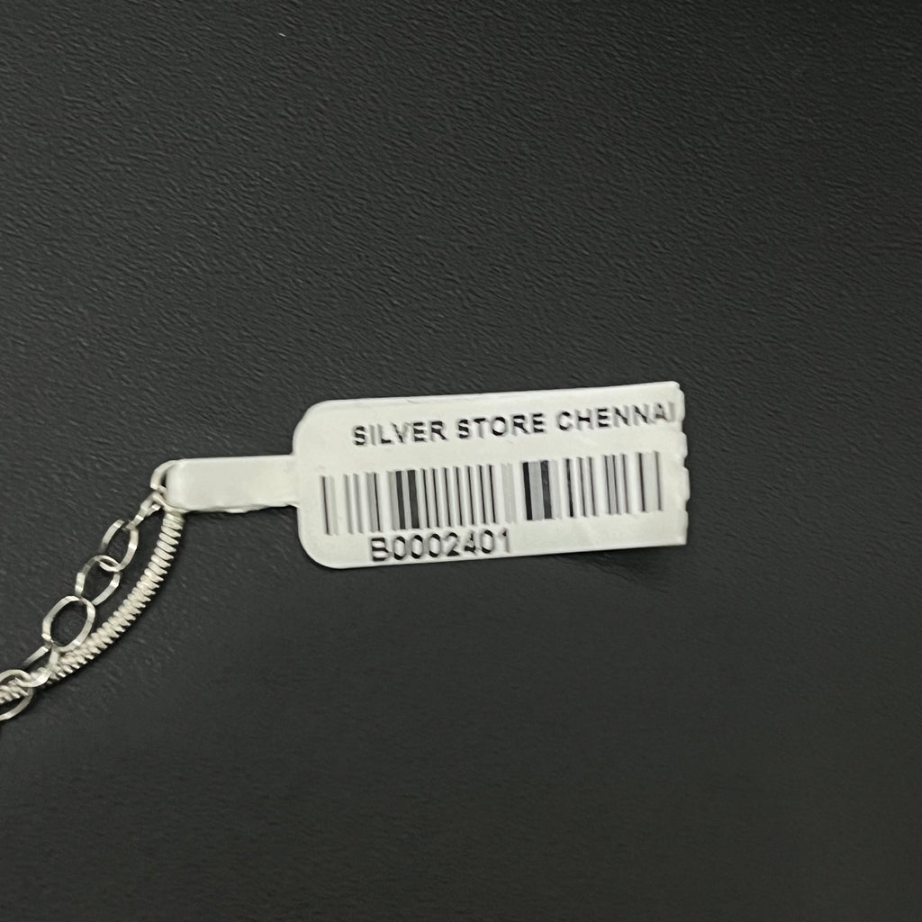 Silver Ladies Anklet V Plain 925