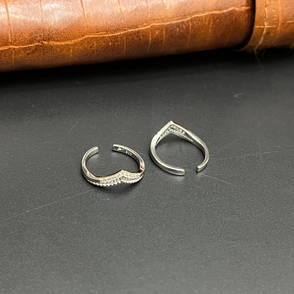 Silver Ladies Toe Ring Vanki V 925