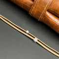Silver Ladies Bracelet Italian 4 Rose Gold M01 925