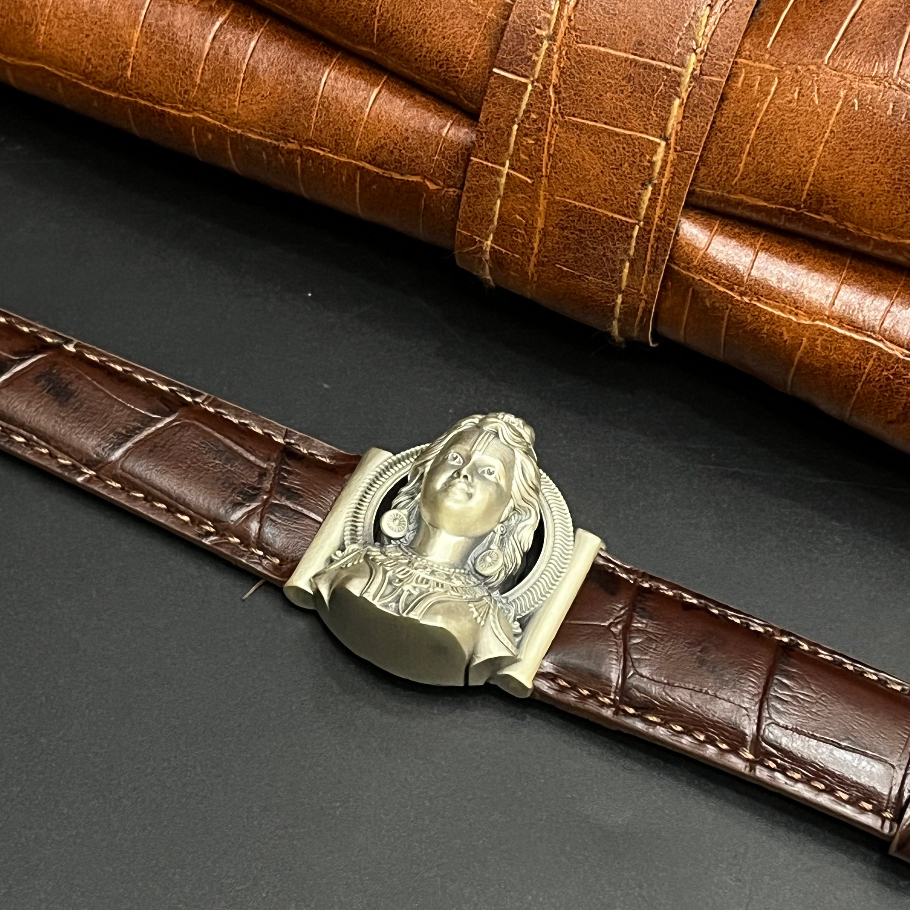 Silver Designer Antique Shri Ramar Watch Unisex 925