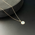 Ladies Pendant Circle Evil Eye