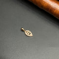 Silver Ladies Pendant Elegant Leaf Crystal Rose Gold 925