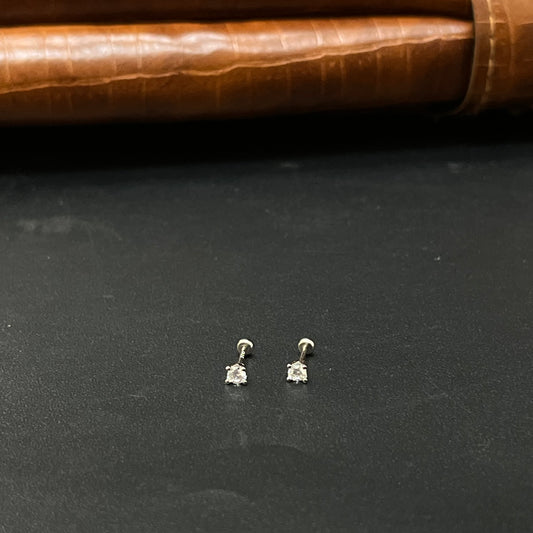 Silver Second Studs Single AD SS